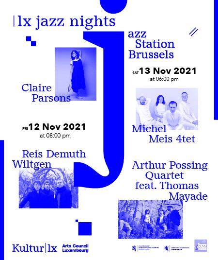 | lx jazz nights<br />
Claire Parsons and Reis Demuth Wiltgen