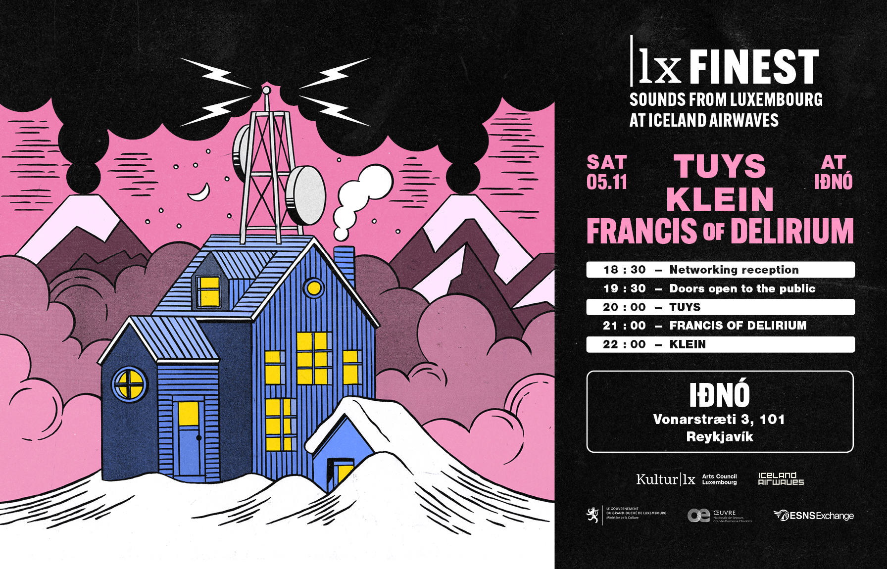 |lx finest - Sounds from Luxembourg beim Iceland Airwaves 2022