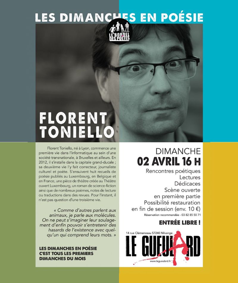 Florent Toniello - Les Dimanches en poésie (Nilvange) FR