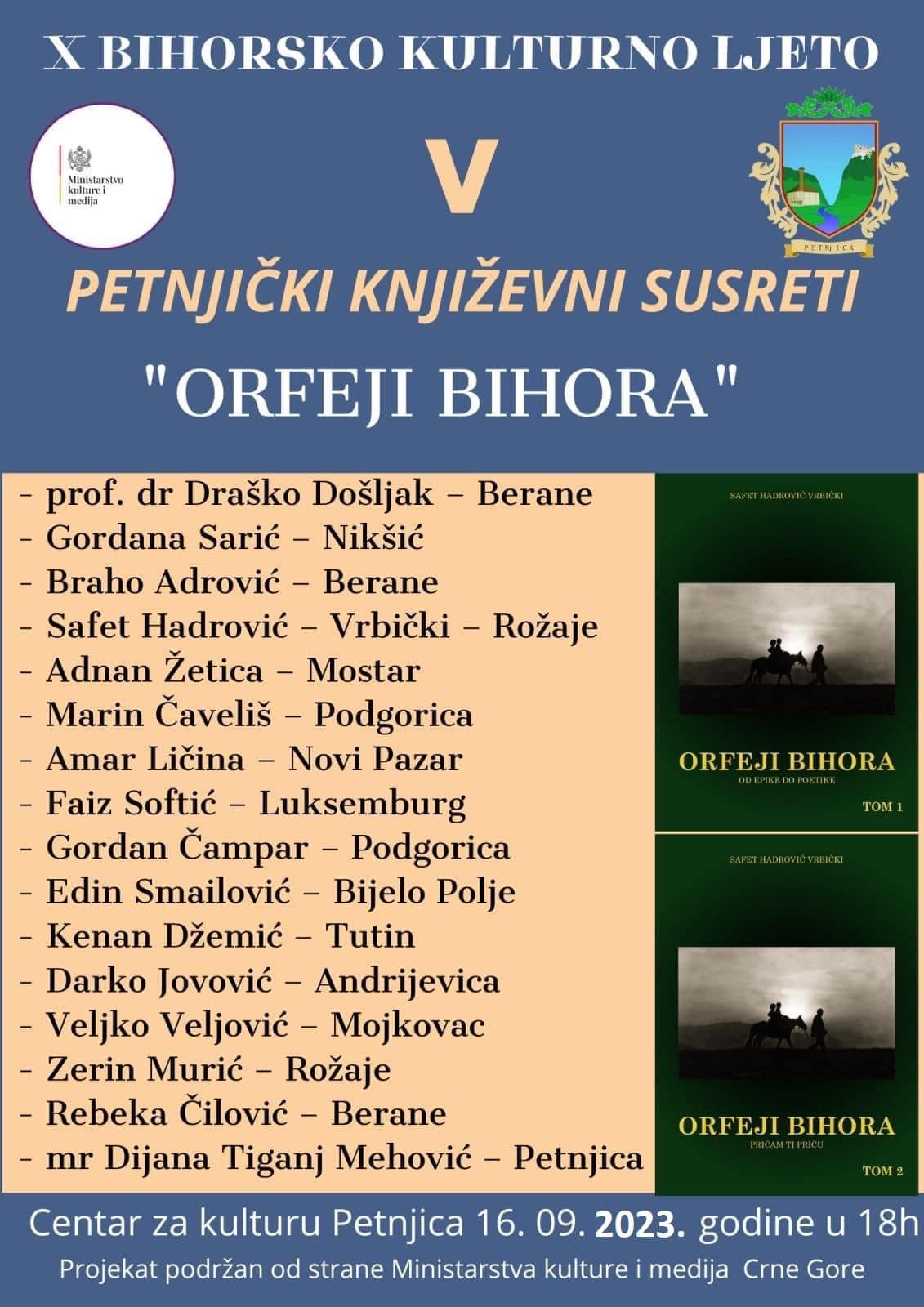Reading by Faiz Softić <br />
"Bihor's cultural summer"<br />
